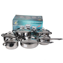 12 PCS Edelstahl Kochgeschirr Set